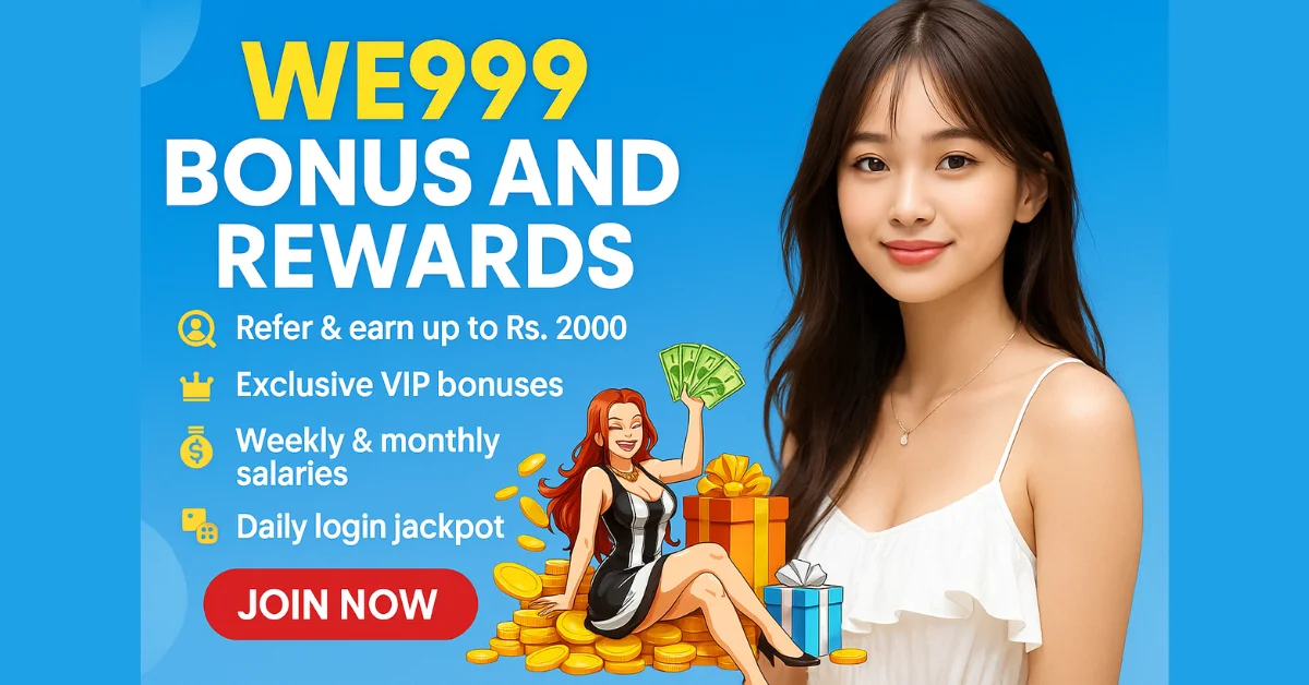 WE999 Game Rewards – Referral Bonuses, VIP Rewards & Weekly Payouts!