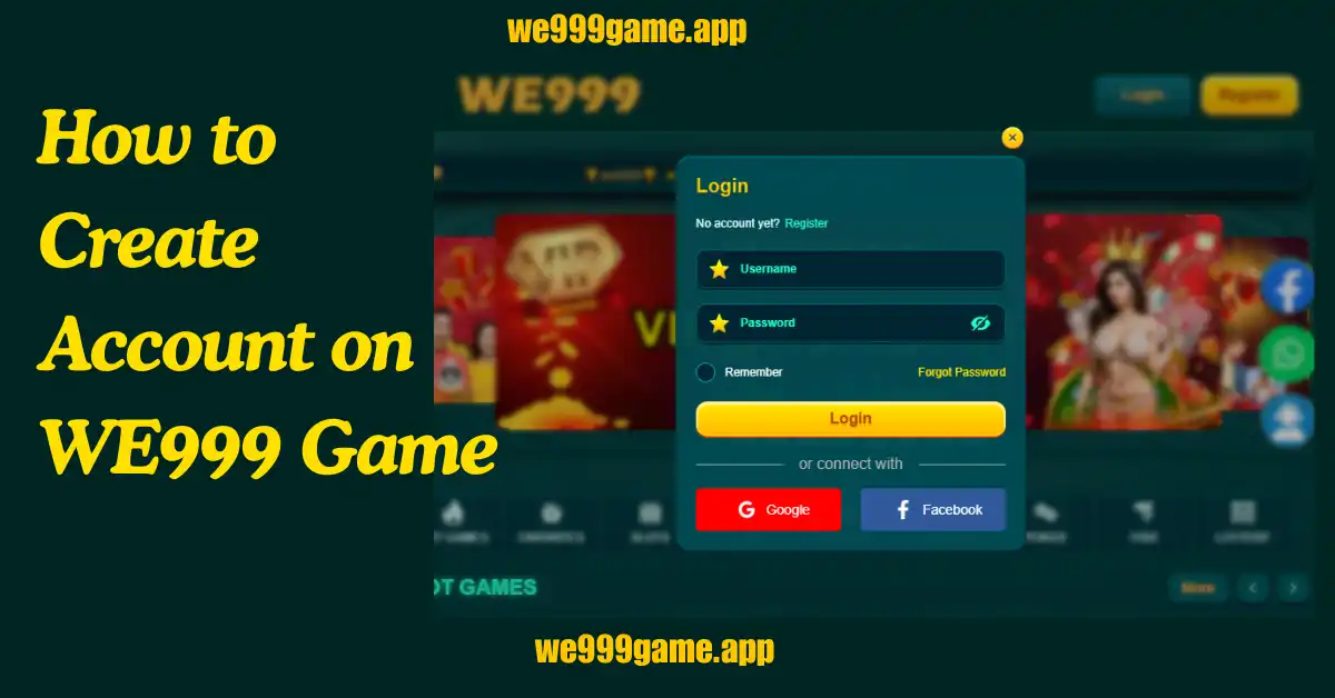 Create Account on WE999